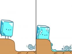人生低潮時完成的「冰塊系列」漫畫　用各種「融化方式」告訴大家「生命雖短暫卻有意義存在」