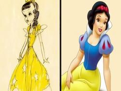 迪士尼人氣角色的初稿曝光：艾莎公主像妖精，人魚公主太嚇人！